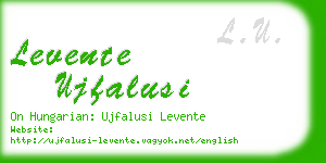 levente ujfalusi business card